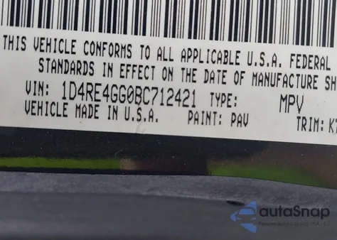 2011 Dodge Durango Crew из США, поврежденный, VIN 1D4RE4GG0BC712421